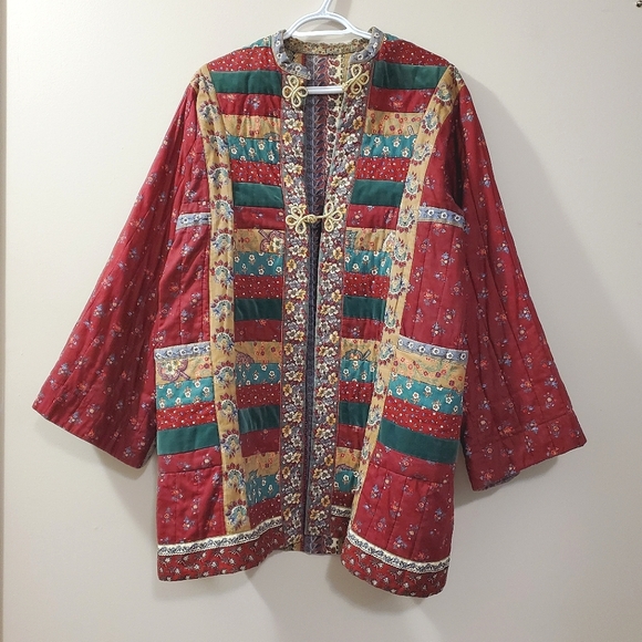 Quilted Coat / Jacket - Vintage Handmade Shacket - Picture 10 of 10